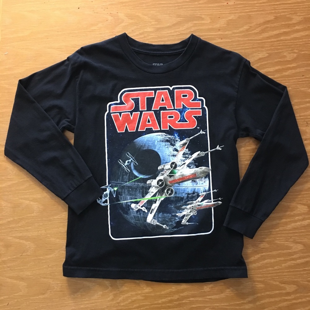 Star Wars kids medium black long sleeve